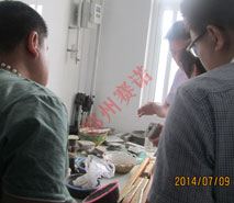 遼寧客戶來(lái)鄭州賽諾建材有限公司學(xué)習(xí)考察