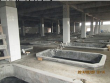 混凝土結(jié)構(gòu)榨菜池整體采用YYB特種防腐抗?jié)B漿料噴涂處理