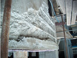 高溫環(huán)境下被腐蝕混凝土建筑修補前