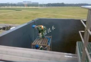 污水池采用YYF特種防腐涂料防腐蝕