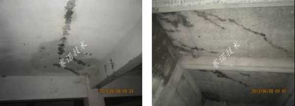 地下車庫(kù)頂板裂紋漏水