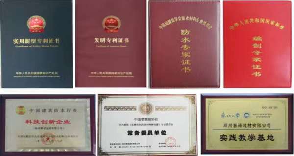 賽諾技術(shù)榮譽證書